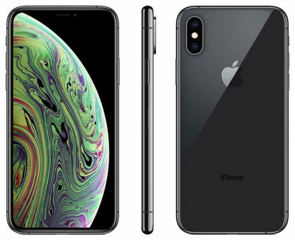 Apple iPhone XS 64GB Fully Unlocked Smartphone (Gray, Silver, Gold) - Very Good Condition