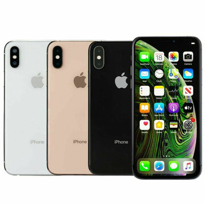 Apple iPhone XS 64GB Fully Unlocked Smartphone (Gray, Silver, Gold) - Good Condition