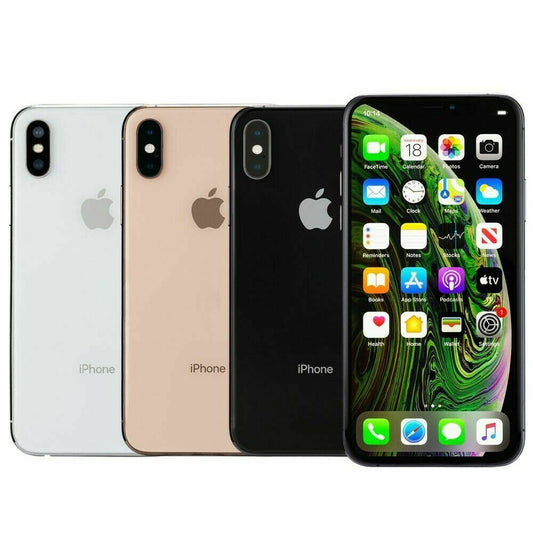 Apple iPhone XS 256GB Fully Unlocked Smartphone (Gray, Gold, Silver) - Very Good Condition