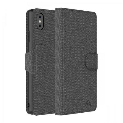 Axessorize LUXFolio Magnetic Fabric Folio Case for Apple iPhone XS Max